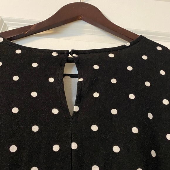Old Navy Black Dress with White Dots - Picture 3 of 4